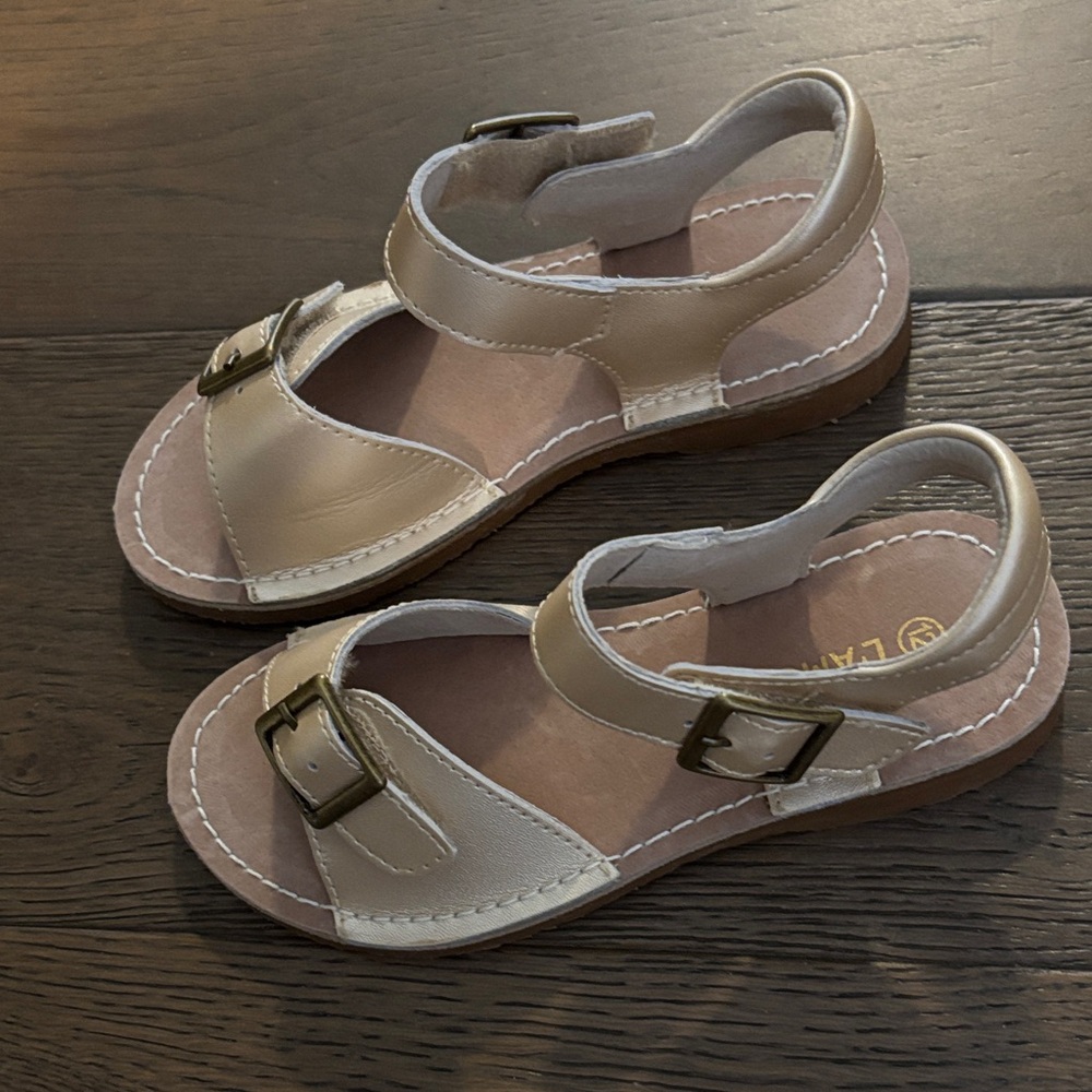 Olivia Leather Buckle Open Toe Sandal